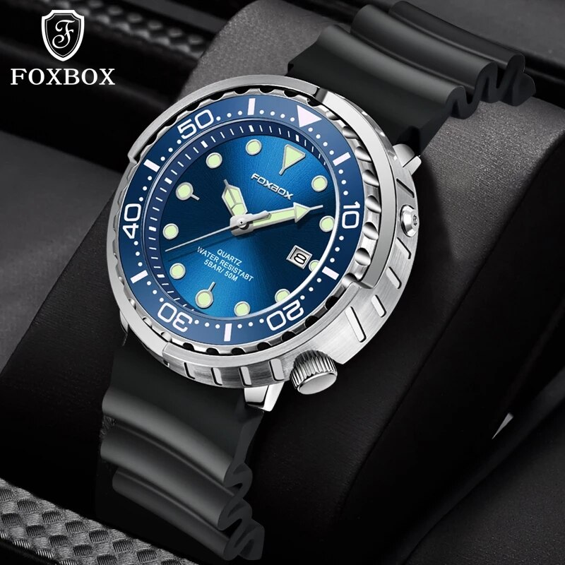 Luxury Watch Magazine - 남성용 2024 캐주얼 시계, 럭셔리 실리콘