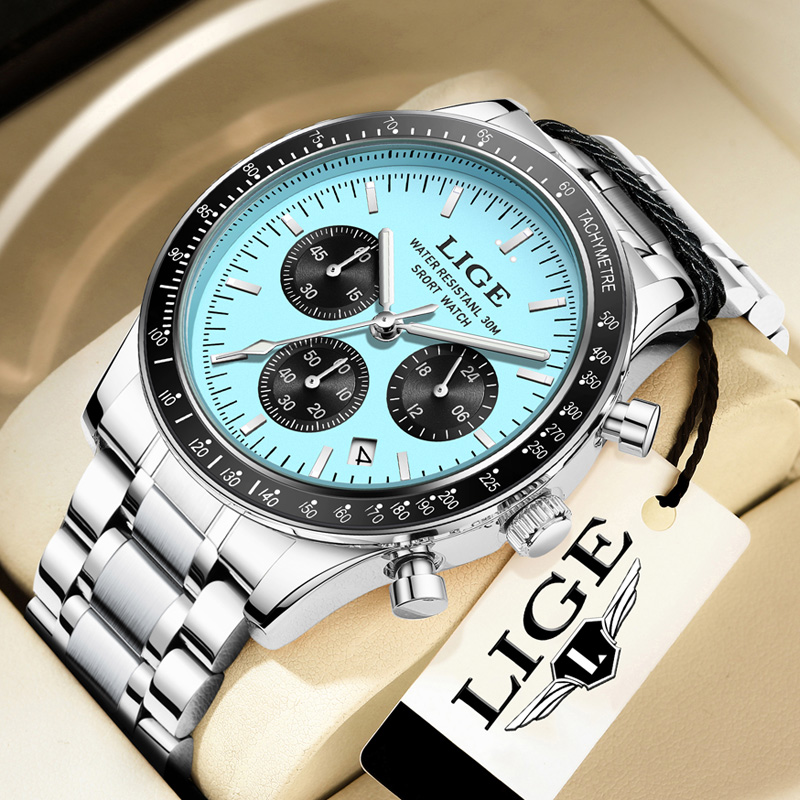 Luxury Watch Top 10 - LIGE 최고급 브랜드 남성용 새 시계
