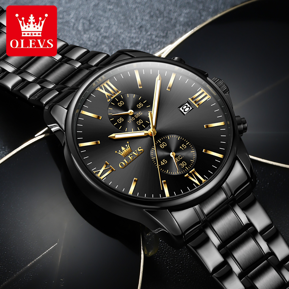 OLEVS 2886 남성용 클래식 블랙 쿼츠 시계 우아 - Luxury Watch Magazine 리뷰 및 가격