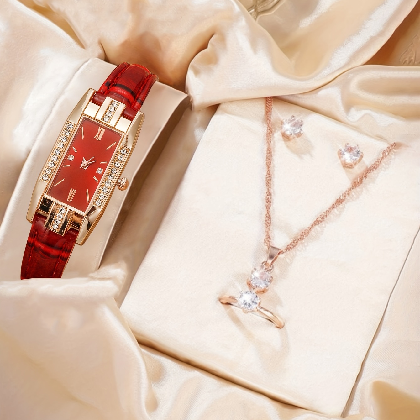 럭셔리 라인스톤 쿼츠 시계 바로크 패션 아날로그 PU  - Luxury Watch Gift For Her 리뷰 및 가격
