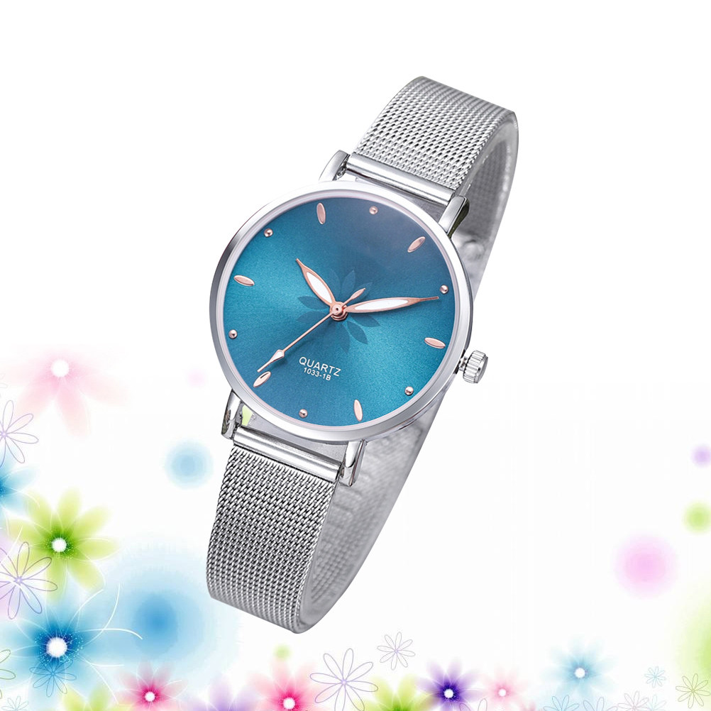 세련된 여성용 쿼츠 시계, 메쉬 소재의 합금 팔찌, 광 - Luxury Watch Gift For Her 리뷰 및 가격