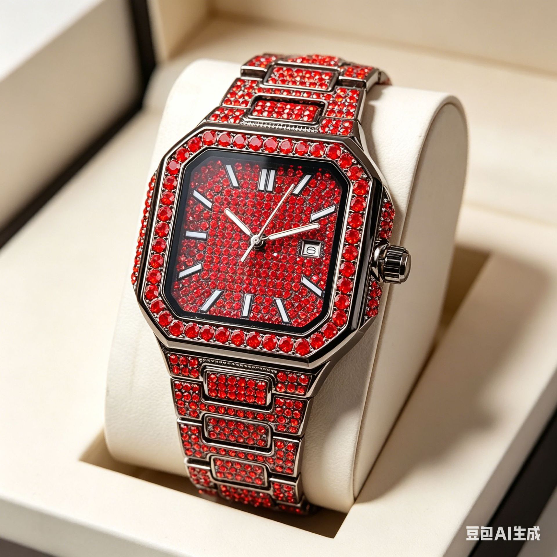 럭셔리 스퀘어 아이스 다이아몬드 쿼츠 남성용 시계, 패 - Luxury Watch Iceberg 리뷰 및 가격