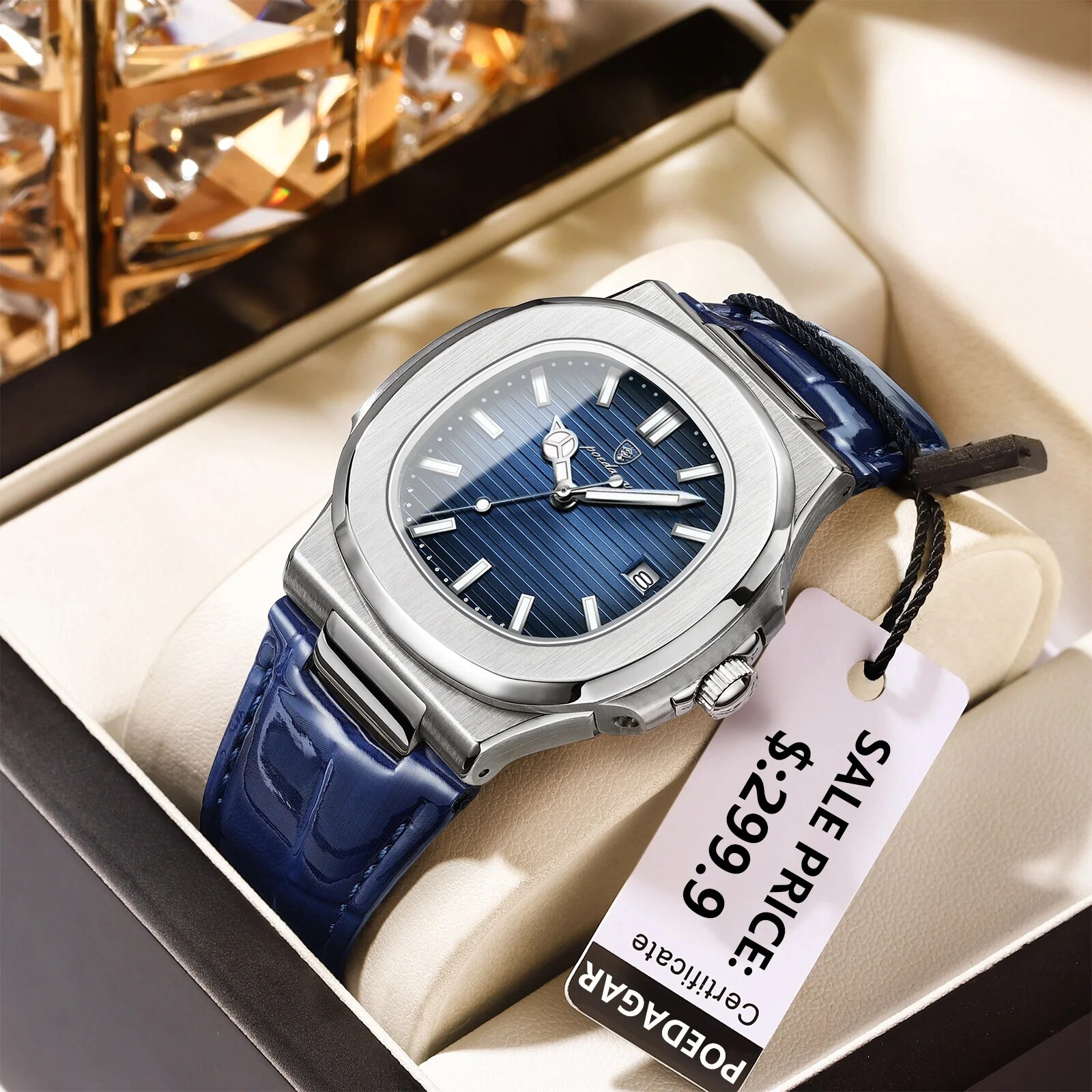 POEDAGAR 탑 럭셔리 스퀘어 남자 시계 날짜 방수 - Luxury Watch Top 10 리뷰 및 가격