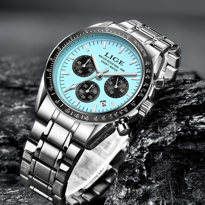 LIGE 최고급 브랜드 남성용 새 시계 쿼츠 남성 시계 - Luxury Watch Top 10 리뷰 및 가격