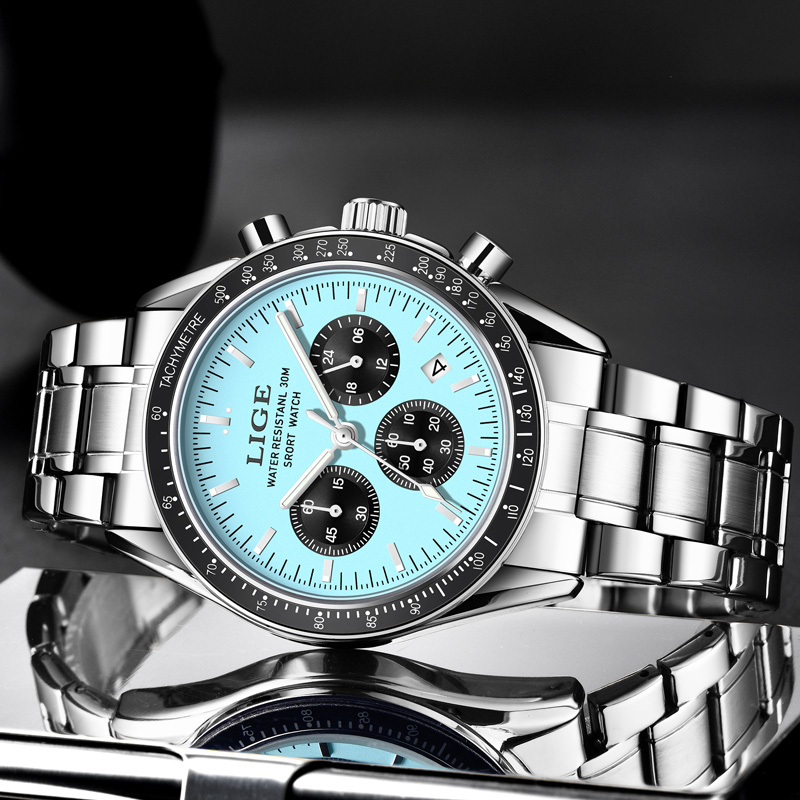LIGE 최고급 브랜드 남성용 새 시계 쿼츠 남성 시계 - Luxury Watch Top 10 리뷰 및 가격