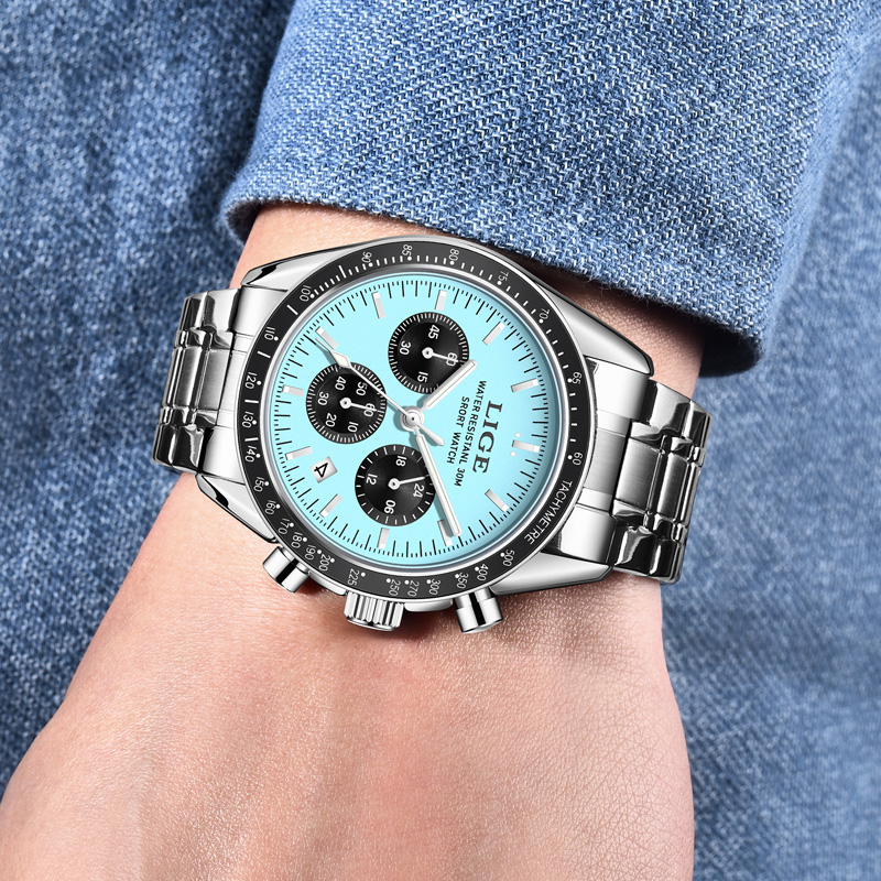LIGE 최고급 브랜드 남성용 새 시계 쿼츠 남성 시계 - Luxury Watch Top 10 리뷰 및 가격