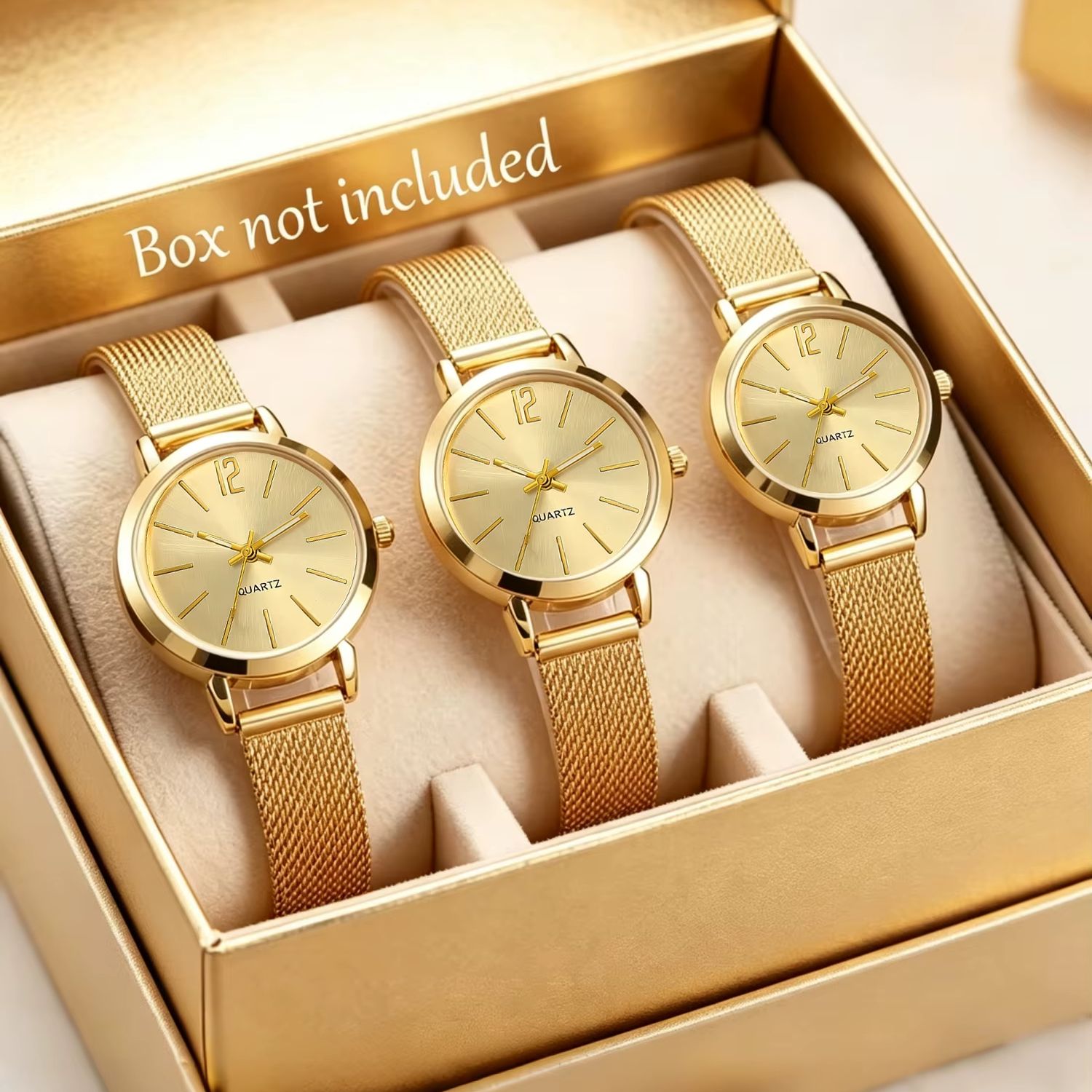 세련되고 미니멀한 디자인의 여성용 둥근 시계 3개 세트 - Luxury Watch Gift For Her 리뷰 및 가격