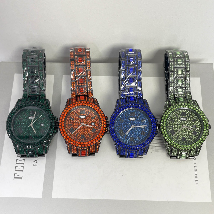 새로운 럭셔리 다이아몬드 시계 남성용 패션 아이스드 아 - Luxury Watch Iceberg 리뷰 및 가격