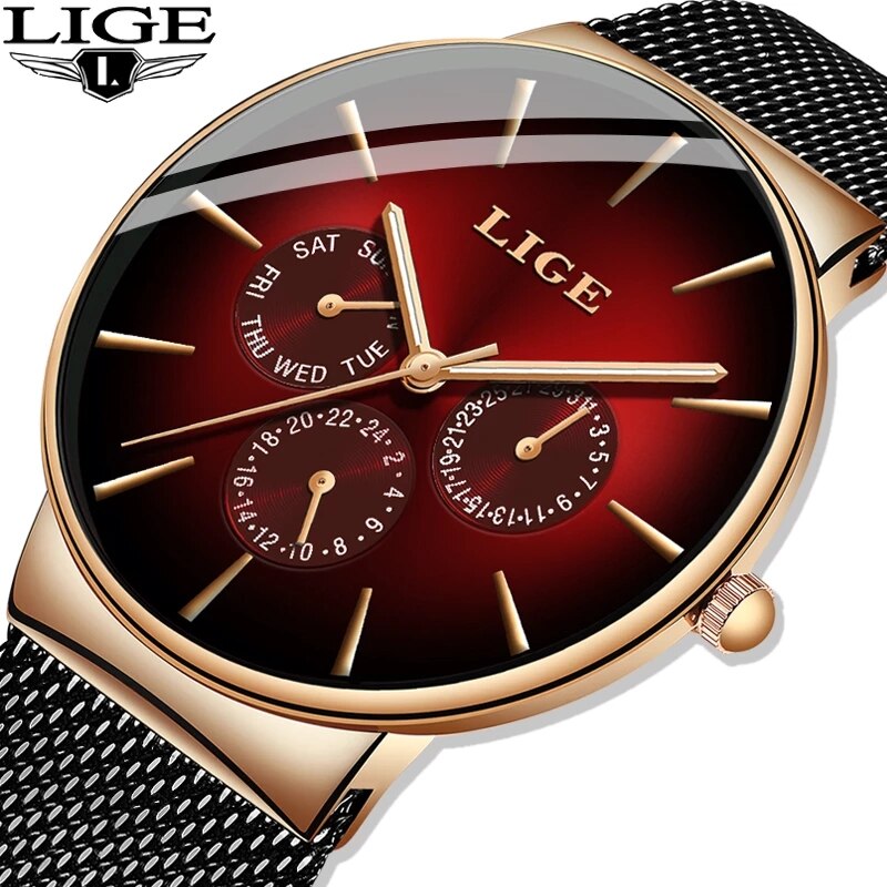 새로운 LIGE 패션 Mens 시계 최고 브랜드 럭셔리 - Luxury Watch Top 10 리뷰 및 가격