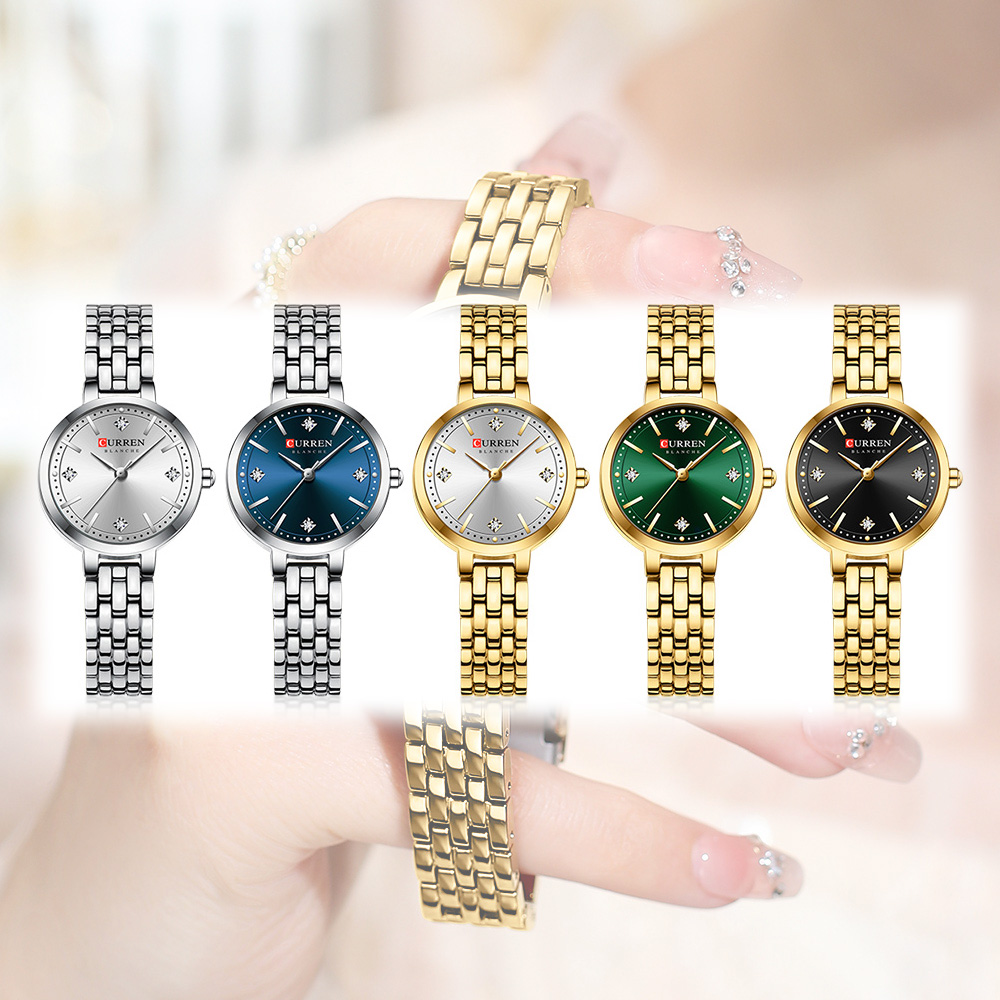 CURREN 여성용 미니멀리스트 얇은 손목시계, 반짝이 - Luxury Watch Gift For Her 리뷰 및 가격