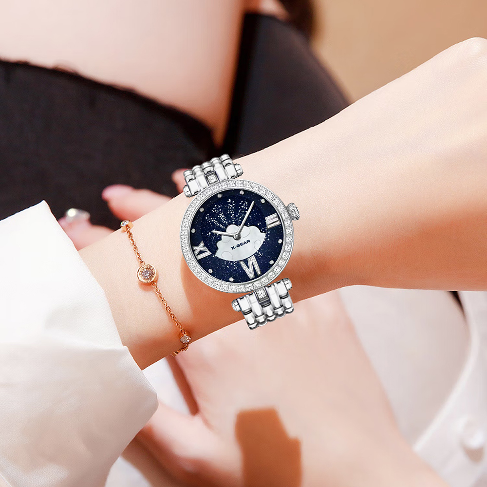 X-GEAR 고급 여성용 쿼츠 시계, 스테인리스 스틸  - Luxury Watch Gift For Her 리뷰 및 가격